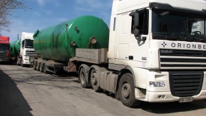 Перевозка емкостей рессиверов D=3.5м